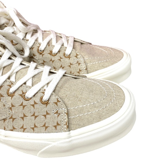 VANS Sk8-Hi Tapered Shoes High Top Canvas Beige Men’s Size Sneakers VN0A5KRUBRO - Picture 7 of 9